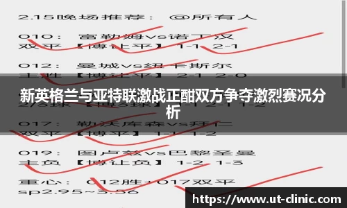 新英格兰与亚特联激战正酣双方争夺激烈赛况分析